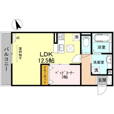 我孫子町駅 徒歩2分 1階の物件間取画像